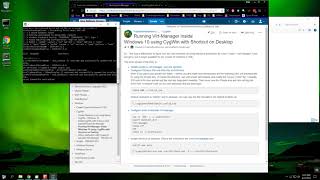 Install VirtManager on Windows 10 via CygWin [upl. by Villada839]