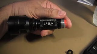 Ultrafire Flashlight Cree simple repair [upl. by Faxan3]