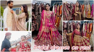 Bridal Designer Wedding Dresses On Rent  Natasha waqas vlogs [upl. by Hoon]