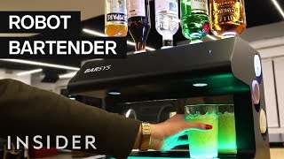 Robot Bartender Effortlessly Makes Cocktails [upl. by Larrej]