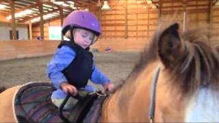 Toddler LOVES Ponies 2 Cutest Little Rider  Age 1 [upl. by Massarelli937]