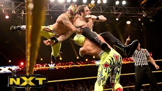 The Lucha Dragons vs The Vaudevillains  NXT Tag Team Championship Match  WWE NXT January 8 2015 [upl. by Aeniah]