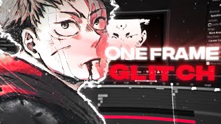 Advanced Glitch Tutorial  One Frame Glitches  AFTER EFFECTS AMV TUTORIAL [upl. by Aihsatsan]