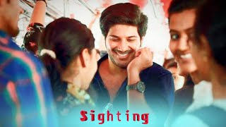 Cute Sighting 😉  Love At First Sight  Dulquer Salmaan Sighting Status [upl. by Getter]