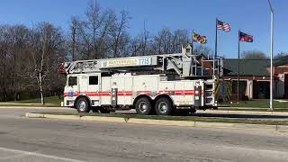 Burtonsville BVFD Truck 715 Responding [upl. by Ahsinoj]