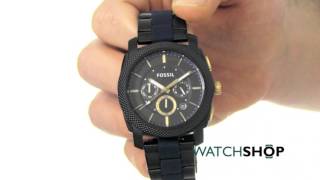 Fossil Mens MACHINE Chronograph Watch FS5164 [upl. by Ariamo984]