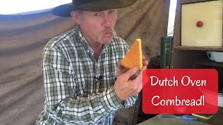 How to Bake Cornbread in a Dutch Oven with Wood Coals [upl. by Emili27]