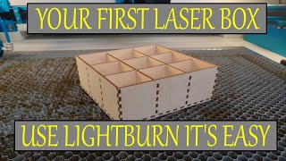 Your First Box with LightBurn for Beginners [upl. by Oisangi]