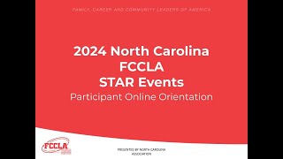 2024 NC FCCLA Online Orientation [upl. by Renaxela237]