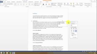 Word 2013 tekstvak invoegen [upl. by Euqinahs]