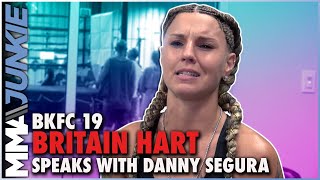 Britain Hart goes off on Jenny Savage open to give Paige VanZant a rematch  BKFC 19 [upl. by Royce656]