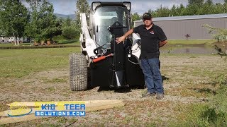 Skid Steer Solutions PD550T Post Driver [upl. by Nnaecarg]