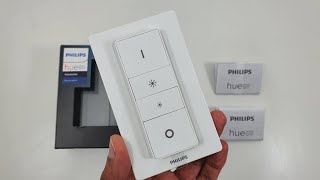 PHILIPS HUE DIMMER SWITCH Unboxing and Setup for Beginners [upl. by Oinotnaesoj]