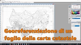 Georeferenziazione di un foglio della carta catastale [upl. by Cerracchio]