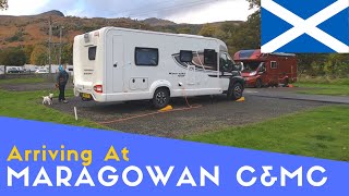 Arriving At Maragowan Caravan And Motorhome Club Site Killin  Scenic Drive And Walks [upl. by Nnaerb]