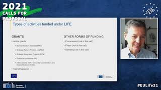 LIFE Call for Proposals 2021 Subprogrammes amp Type of projects funded [upl. by Vincentia]