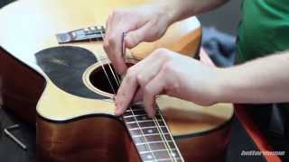 Maton Acoustic Guitar Truss Rod Neck Adjustment  Better Music [upl. by Llenwahs176]