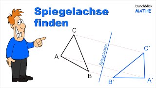 Achsenspiegelung Spiegelachse finden [upl. by Kareem]