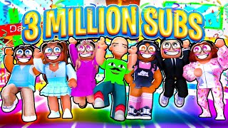 DAYCARE FUNNY 3 MILLION SUBSCRIBERS SPECIAL  Roblox  Brookhaven 🏡RP [upl. by Egas104]