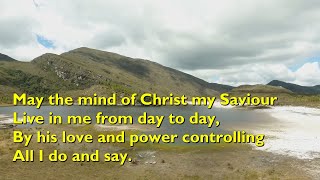 May the Mind of Christ My Saviour Tune St Leonard  5vv with lyrics for congregations [upl. by Persse]