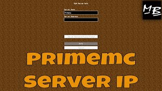 Minecraft Primemc Server IP Address [upl. by Rauscher]