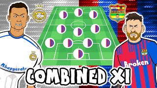 442oons El Clásico COMBINED XI picked by Messi and Ronaldo [upl. by Nylekoorb]