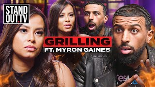 BATTLE OF THE SEXES  Grilling with Myron Gaines [upl. by Tnek]