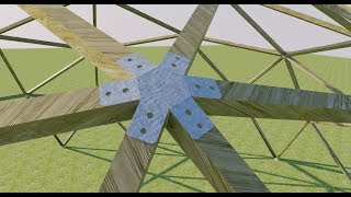 Geodesic Dome Hub Angles made easy [upl. by Ahsiam]