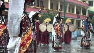 NEPAL Tibetan Monks Black Hat Dance mp4 [upl. by Adelric]