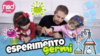 Perché lavarsi le mani Esperimento in casa con i bambini [upl. by Anawad916]