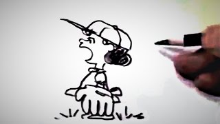 Charles Schulz Drawing Peanuts [upl. by Eyahc]