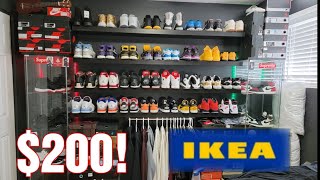 SNEAKER ROOM SETUP  HOW TO BUILD IKEA ROOM [upl. by Oiratnom942]