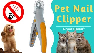 Pet Nail Clipper Trimmer LED Light Illuminated Cut Prevention Wont Hurt Pets Great for Cats amp Dogs [upl. by Akenet]