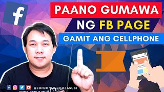 PAANO GUMAWA NG FACEBOOK PAGE SA CELLPHONE  TUTORIAL 2023 [upl. by Heid]