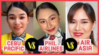 Cebu Pacific VS Philippine Airlines VS Air Asia PA Announcement [upl. by Halilak]