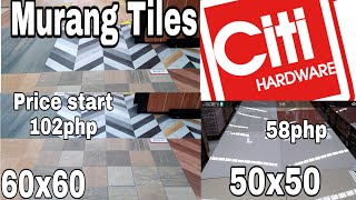 Citi HARDWARE  FLOOR TILES 60x60 amp 50x50 TILE PRICES IN THE PHILIPPINES  August 2020 [upl. by Elberta]