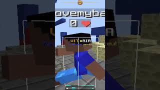 CANETA AZUL jogando Bedfight minecraft bedwars fy hypixel minecraftpvp mushmc [upl. by Kailey]