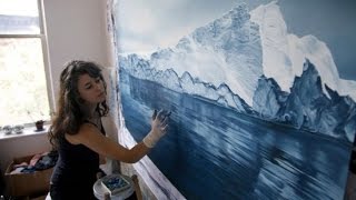 Artist Uses Her Fingers to Create Mind Blowingly Realistic Paintings  Zaria Forman [upl. by Gustav755]