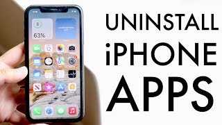 How To Uninstall Apps On iPhone iOS 15  iOS 14 [upl. by Abraham]