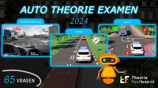 Auto Theorie Examen 2024  Gevaarherkenning  Kennis  Inzicht [upl. by Lewej]