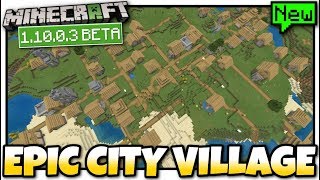 Minecraft  MEGA CITY VILLAGE  SPAWN Seed Showcase  BETA  MCPE  Bedrock  Xbox  Windows 10 [upl. by Avron]