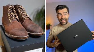 Viberg Service Boot Unboxing  Tobacco Chamois Roughout  1035 Last [upl. by Eneres]