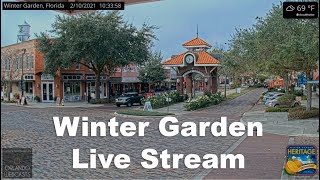 🔴 LIVE Winter Garden Florida Downtown Webcam [upl. by Rosio]