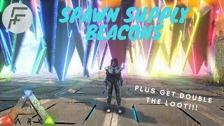 ARK Survival Evolved  How to summon Supply Beacons on any map [upl. by Nance]