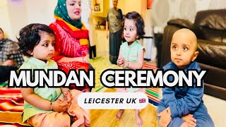 Mundan Ceremony In UK 🇬🇧  इंग्लैंड में harshiv का मुंडन करवाया  Indian family in Leicester [upl. by Riannon]