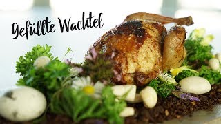 Gefüllte Wachtel selbst zubereiten Gourmondo Food Studio [upl. by Rumery537]