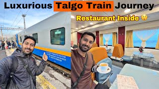 Luxurious High Speed TALGO train Journey •Restaurant Inside• 😲 [upl. by Ydolem]