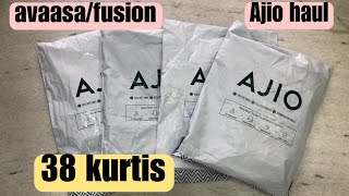 💕Ajio unboxing 38 affordable kurti haulavaasafusion kurtisfrom 250₹clgofcdaily amp partywear💕 [upl. by Pavlish774]