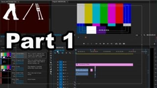 Colorbars and Tones Adobe Premiere Tutorial Pt1 [upl. by Jemmy]