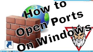 How to Open Ports on a Windows Firewall [upl. by Nalyt]